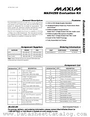 MAX4299EVKIT datasheet pdf MAXIM - Dallas Semiconductor