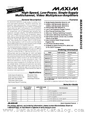 MAX4312 datasheet pdf MAXIM - Dallas Semiconductor