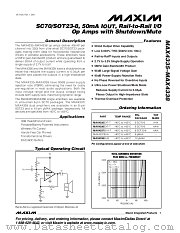 MAX4337 datasheet pdf MAXIM - Dallas Semiconductor