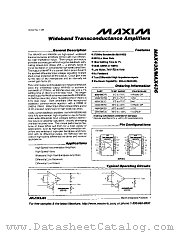 MAX435 datasheet pdf MAXIM - Dallas Semiconductor