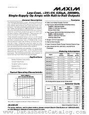 MAX4354 datasheet pdf MAXIM - Dallas Semiconductor