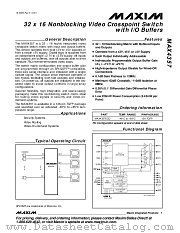 MAX4357 datasheet pdf MAXIM - Dallas Semiconductor