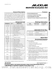 MAX4358EVKIT datasheet pdf MAXIM - Dallas Semiconductor