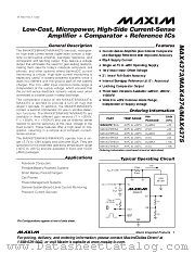 MAX4373 datasheet pdf MAXIM - Dallas Semiconductor