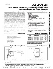 MAX4395 datasheet pdf MAXIM - Dallas Semiconductor