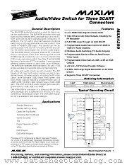 MAX4399 datasheet pdf MAXIM - Dallas Semiconductor
