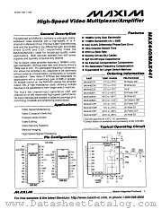 MAX440 datasheet pdf MAXIM - Dallas Semiconductor