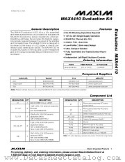 MAX4410EVKIT datasheet pdf MAXIM - Dallas Semiconductor
