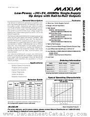 MAX4414 datasheet pdf MAXIM - Dallas Semiconductor