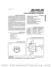 MAX442 datasheet pdf MAXIM - Dallas Semiconductor