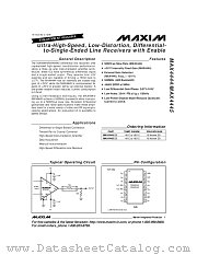 MAX4444 datasheet pdf MAXIM - Dallas Semiconductor