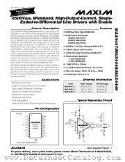 MAX4449 datasheet pdf MAXIM - Dallas Semiconductor