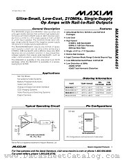 MAX4451 datasheet pdf MAXIM - Dallas Semiconductor