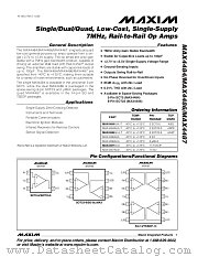 MAX4487 datasheet pdf MAXIM - Dallas Semiconductor