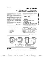 MAX4514 datasheet pdf MAXIM - Dallas Semiconductor