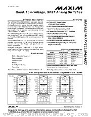 MAX4521 datasheet pdf MAXIM - Dallas Semiconductor