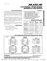 MAX4525 datasheet pdf MAXIM - Dallas Semiconductor