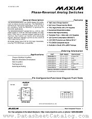 MAX4526 datasheet pdf MAXIM - Dallas Semiconductor