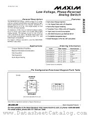 MAX4528 datasheet pdf MAXIM - Dallas Semiconductor