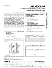 MAX4563 datasheet pdf MAXIM - Dallas Semiconductor