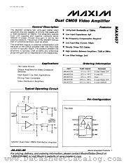 MAX457 datasheet pdf MAXIM - Dallas Semiconductor