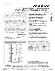 MAX4588 datasheet pdf MAXIM - Dallas Semiconductor
