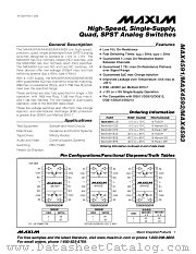MAX4593 datasheet pdf MAXIM - Dallas Semiconductor