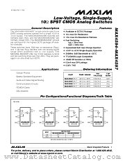 MAX4594 datasheet pdf MAXIM - Dallas Semiconductor