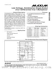 MAX4598 datasheet pdf MAXIM - Dallas Semiconductor