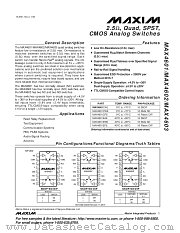 MAX4602 datasheet pdf MAXIM - Dallas Semiconductor
