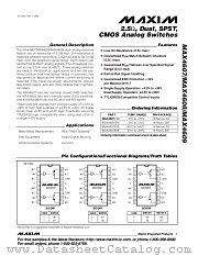 MAX4608 datasheet pdf MAXIM - Dallas Semiconductor