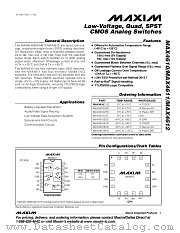 MAX4612 datasheet pdf MAXIM - Dallas Semiconductor