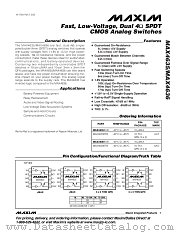 MAX4635 datasheet pdf MAXIM - Dallas Semiconductor
