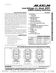 MAX4652 datasheet pdf MAXIM - Dallas Semiconductor