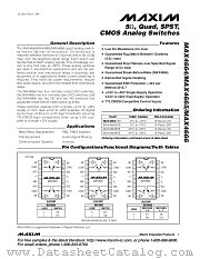 MAX4665 datasheet pdf MAXIM - Dallas Semiconductor