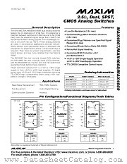 MAX4668 datasheet pdf MAXIM - Dallas Semiconductor