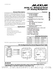 MAX4674 datasheet pdf MAXIM - Dallas Semiconductor