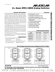 MAX4679 datasheet pdf MAXIM - Dallas Semiconductor
