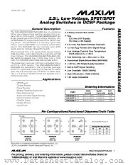MAX4688 datasheet pdf MAXIM - Dallas Semiconductor
