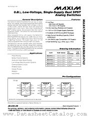 MAX4743 datasheet pdf MAXIM - Dallas Semiconductor