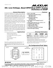 MAX4750 datasheet pdf MAXIM - Dallas Semiconductor