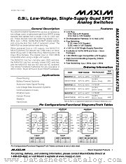 MAX4752 datasheet pdf MAXIM - Dallas Semiconductor