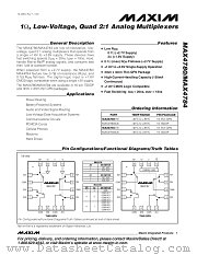 MAX4780 datasheet pdf MAXIM - Dallas Semiconductor