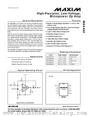 MAX480 datasheet pdf MAXIM - Dallas Semiconductor