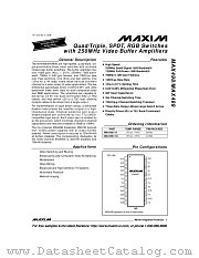 MAX498 datasheet pdf MAXIM - Dallas Semiconductor