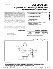 MAX5008 datasheet pdf MAXIM - Dallas Semiconductor