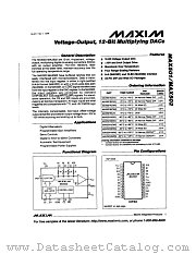 MAX502 datasheet pdf MAXIM - Dallas Semiconductor