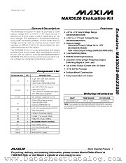 MAX5026EVKIT datasheet pdf MAXIM - Dallas Semiconductor