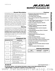 MAX5037EVKIT datasheet pdf MAXIM - Dallas Semiconductor
