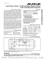 MAX5152 datasheet pdf MAXIM - Dallas Semiconductor